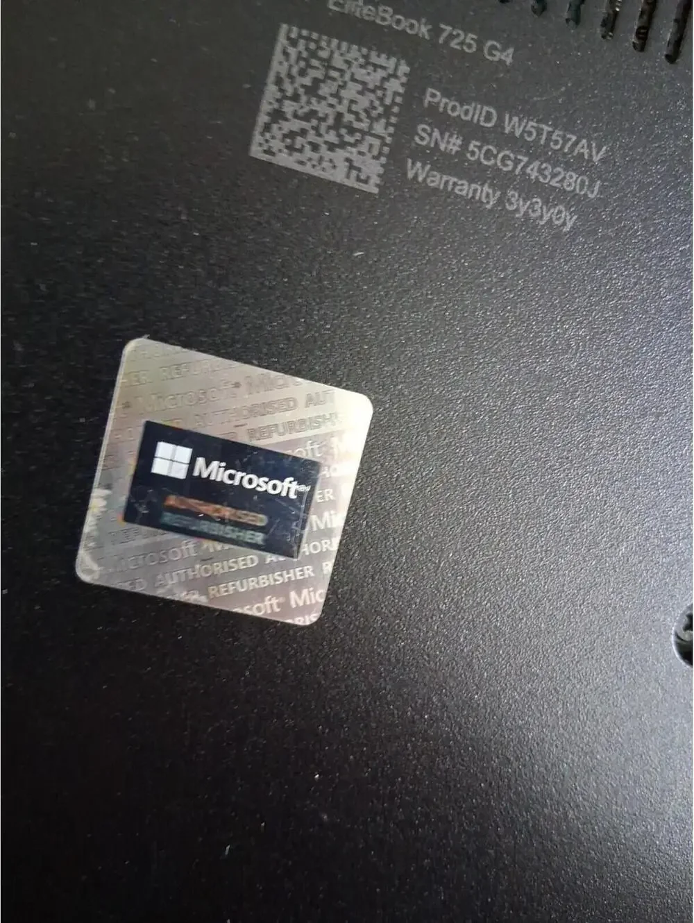 HP EliteBook 725 G4 Works Wiped And Ready To Go